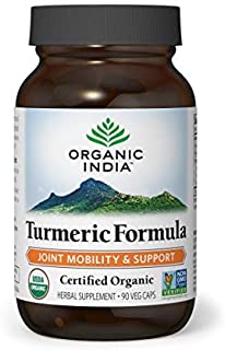 ORGANIC INDIA Natural Turmeric Root Veg Capsules