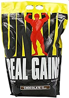 Real Gains Weight Gainer with Complex Carbs and Whey-Micellar Casein Protein Matrix Chocolate 10.6 #