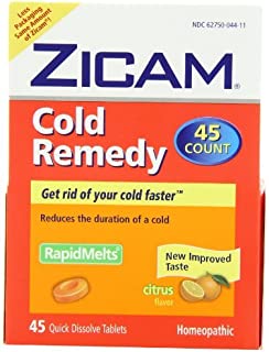 Zicam Cold Remedy Dissolving Tablets Citrus Flavors 45-Count