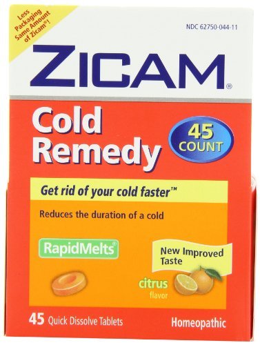 Zicam Cold Remedy Dissolving Tablets Citrus Flavors 45-Count