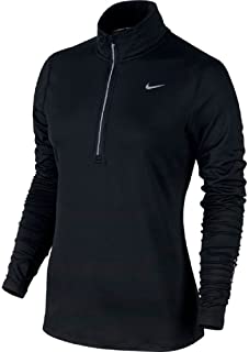 Nike Women's Element Half-Zip Running Top Black/Reflective Silver Size Medium