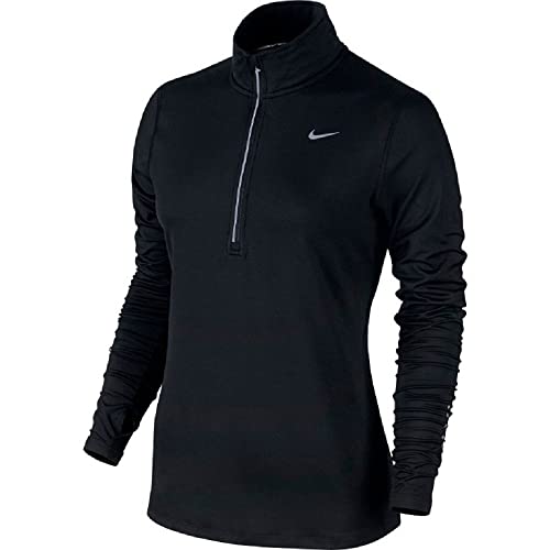 Nike Women's Element Half-Zip Running Top Black/Reflective Silver Size Medium