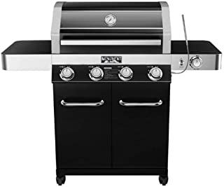 Monument Grills 4 Burner Propane Wheeled Gas Grill with USB LED Light