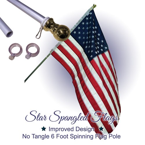 Star Spangled Flags 6-Foot