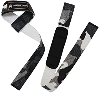 Meister Neoprene-Padded No-Slip Weight Lifting Straps for Grip