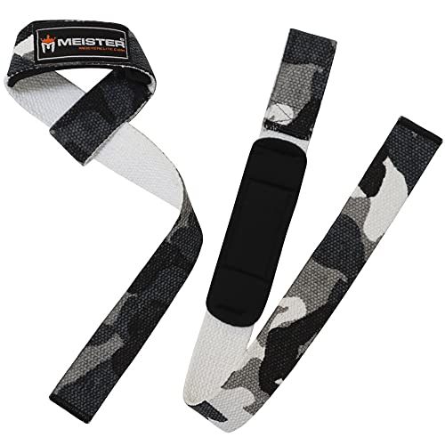 Meister Neoprene-Padded No-Slip Weight Lifting Straps for Grip