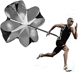 KUYOU Running Speed Training 56 inch Speed Training Resistance Parachute Umbrella Running Chute & Fitness Explosive Power Training