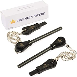 The Friendly Swede Magnesium Alloy Emergency Easy Grip Fire Starter