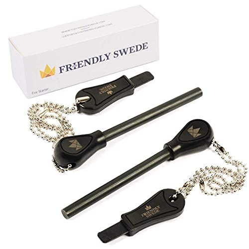 The Friendly Swede Magnesium Alloy Emergency Easy Grip Fire Starter