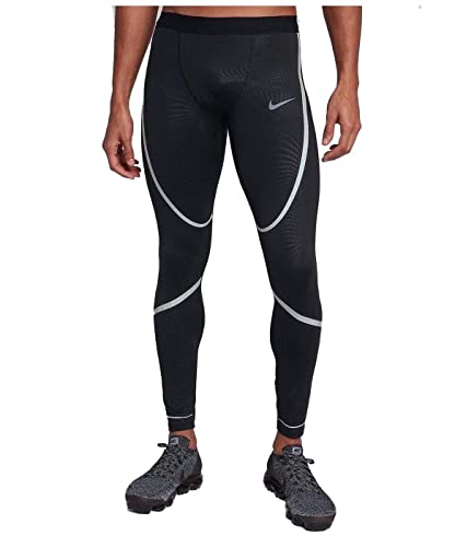 NIKE Men's Dri-Fit Power Tech Running Tights-Black-2XL