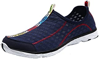 ALEADER Men's Mesh Slip On Water Shoes Navy 10 D