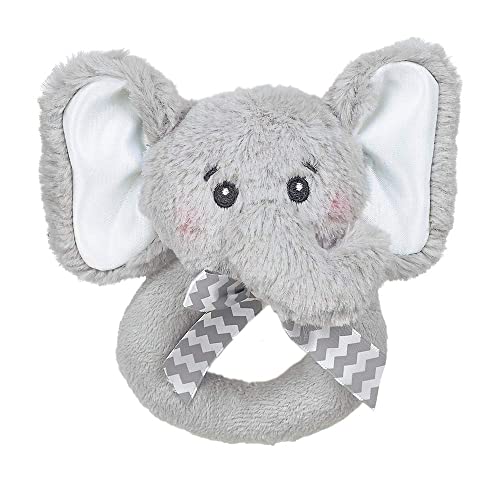 Bearington Baby Lil' Spout Elephant Plush Ring