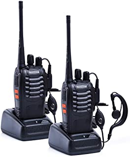 Nestling 888S Walkie Talkie 2pcs in One Box with Rechargeable Battery Headphone Wall Charger Long Range 16 Channels Two Way Radio