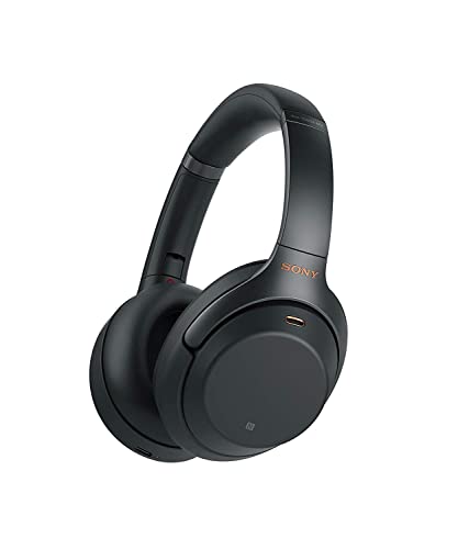 Sony Noise Cancelling Headphones WH1000XM3: Wireless Bluetooth Over the Ear Headphones with Mic - Industry Leading Active Noise Cancellation - Black