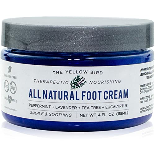 All Natural Antifungal Foot Cream. Moisturizing Organic Relief for Dry Cracked Heels