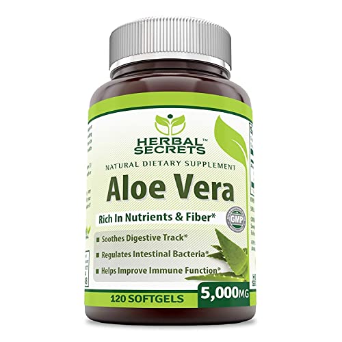 Herbal Secrets Aloe Vera Natural Dietary Supplements