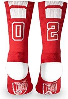 Custom Team Number Crew Socks