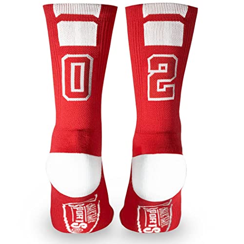 Custom Team Number Crew Socks