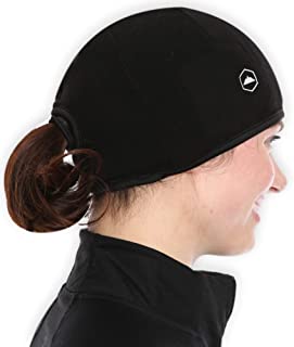 Tough Headwear Helmet Liner Skull Cap Beanie with Ear Covers - Ultimate Thermal Retention and Performance Moisture Wicking. Perfect for Running