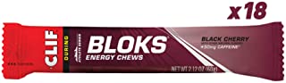 CLIF BLOKS - Energy Chews - Black Cherry - With Caffeine