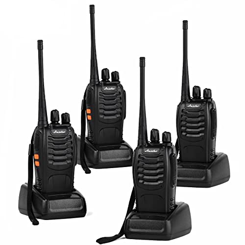 Ansoko Long Range Walkie Talkies Rechargeable Two Way Radios FRS/GMRS 16-Channel UHF 2-Way Radio for Adults