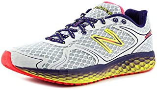 New Balance Women's Fresh Foam 980 White/Purple Cactus Flower/Neon Yellow 6 AA US