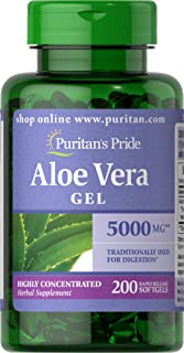 Puritans Pride Aloe Vera Extract 5000 Mg Softgels