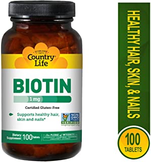 Country Life Biotin 1000 mcg -100 Tablets