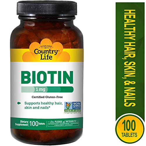 Country Life Biotin 1000 mcg -100 Tablets