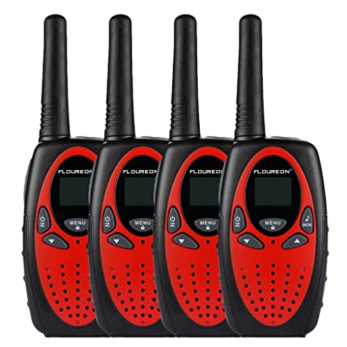 FLOUREON 4 Packs Walkie Talkies Two Way Radios 22 Channel 3000M