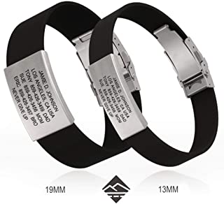 Road ID Bracelet - the Wrist ID Elite 13mm - Stainless Classic - Identification Bracelet