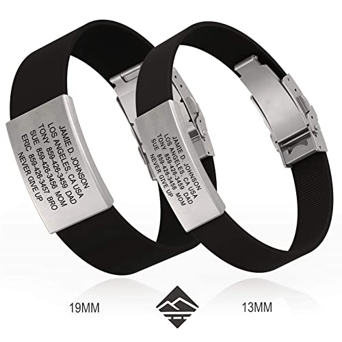 Road ID Bracelet - the Wrist ID Elite 13mm - Stainless Classic - Identification Bracelet