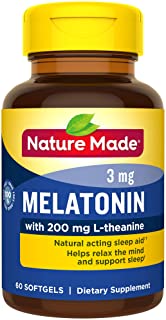 Nature Made Melatonin + with 200 Mg L-theanine