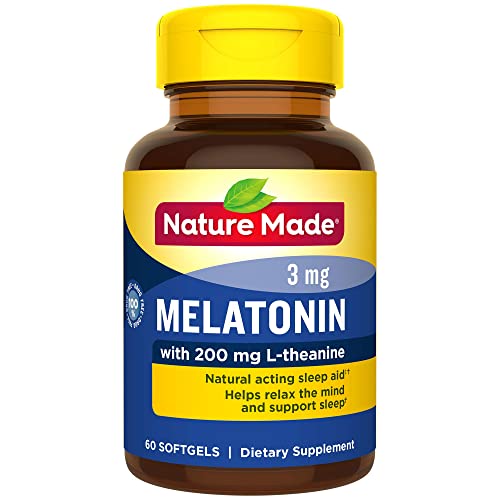 Nature Made Melatonin + with 200 Mg L-theanine