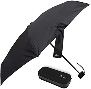 Travel Umbrella with Waterproof Case - Small and Compact Umbrella for Women or Kids. Perfect for a Car Umbrella