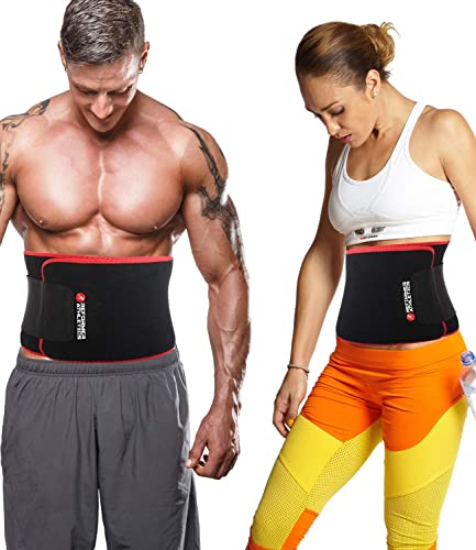 Reformer Athletics Waist Trimmer Ab Belt Trainer for Faster Weight Loss. Includes Free Fully Adjustable Impact Resistant Smartphone Sleeve for iPhone X