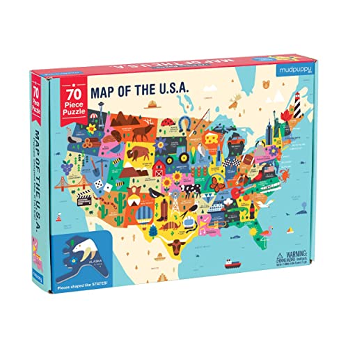 Mudpuppy America Map Puzzle