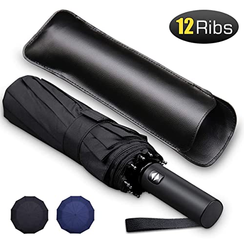 Bodyguard 12 Ribs Windproof Travel Umbrella with Teflon Canopy