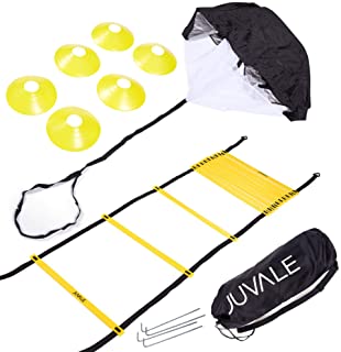 Juvale Speed and Agility Training Set - Includes Agility Ladder with Carrying Bag