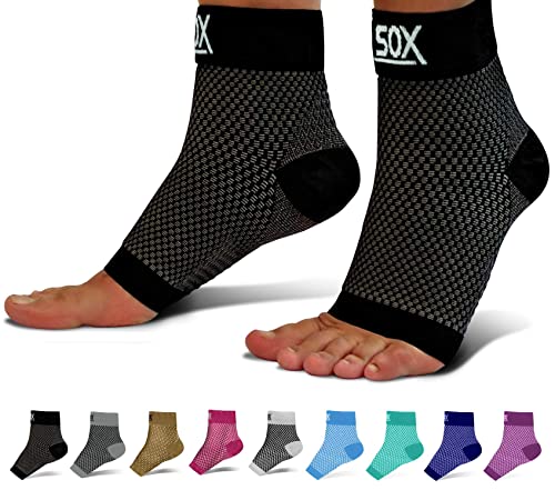 SB SOX Compression Foot Sleeves for Men & Women - Best Plantar Fasciitis Socks for Plantar Fasciitis Pain Relief