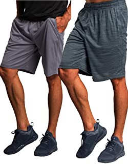 CYZ Men's Performance Running Shorts -GreyCharcoalMelange2PK-XL