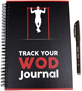 Track Your WOD Journal - The Ultimate Cross Training Tracking Journal. 3rd ed. 6x9 Hardcover w/ pen included. Track 210 WODs