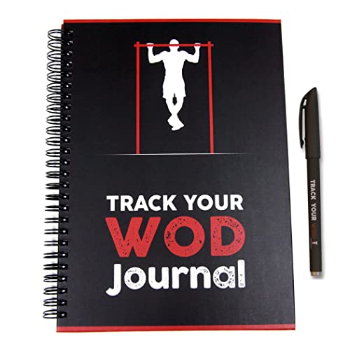 Track Your WOD Journal - The Ultimate Cross Training Tracking Journal. 3rd ed. 6x9 Hardcover w/ pen included. Track 210 WODs