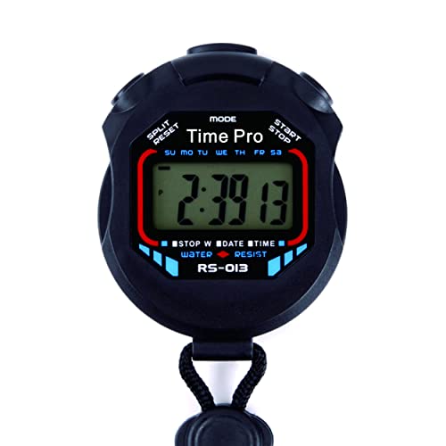 ProCoach RS-013 Water Resistant Sports Stopwatch with Time and Alarm Function