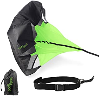 BodyGood Pro Grade Running Parachute. Performance Training at its Best with Ideal Sized 54 Inch Speed Chute - Achieve Explosive Speed and Agility for All Ages and Levels