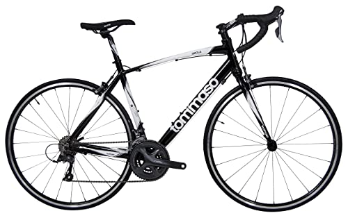 Tommaso Imola Lightweight Road Bike Shimano Claris - Black - Small