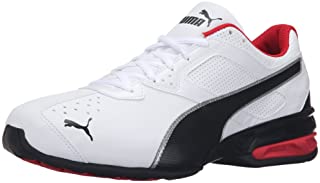 PUMA Men's Tazon 6 FM Puma White/ Puma Black/ Puma Silver Running Shoe - 10.5 D