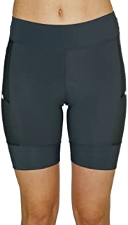 MooMotion Womens Revolution 7-Inch Tri Short Medium Charcoal