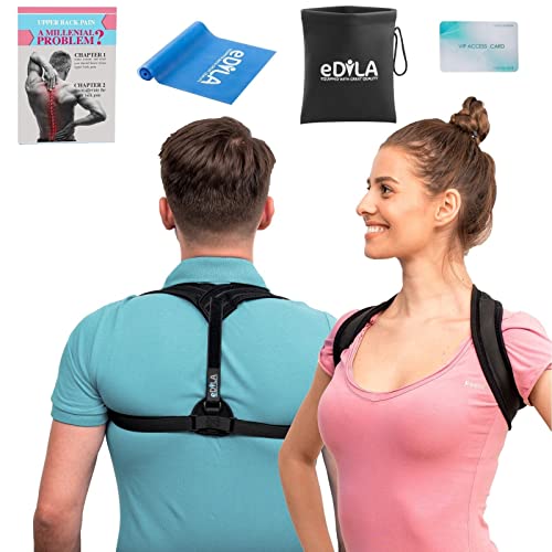 Posture Corrector Brace for Women Men and Kids - Wearable Underclothes & Adjustable Clavicle Support Upper Back Neck Pain Relief - Shoulder Hunch Back Postural Correction