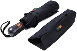 Umenice Auto Open and Closed Travel Umbrella 9 Ribs Black